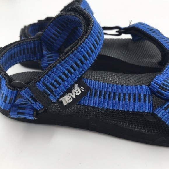 Teva x Pepsi Soda Limited Edition 90’s Black Blue Vintage Size 6 - Picture 4 of 7